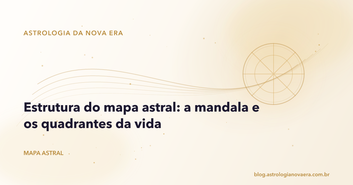 Estrutura do mapa astral: a mandala e os quadrantes da vida